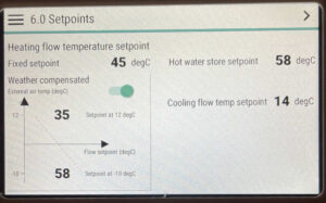 heat pump weather compensation